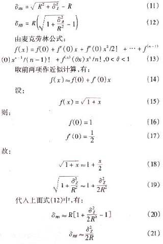 砂輪修整器安裝高度誤差對成型砂輪修整精度的影響